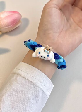 手工编织diy皮筋送男友手绳高弹
