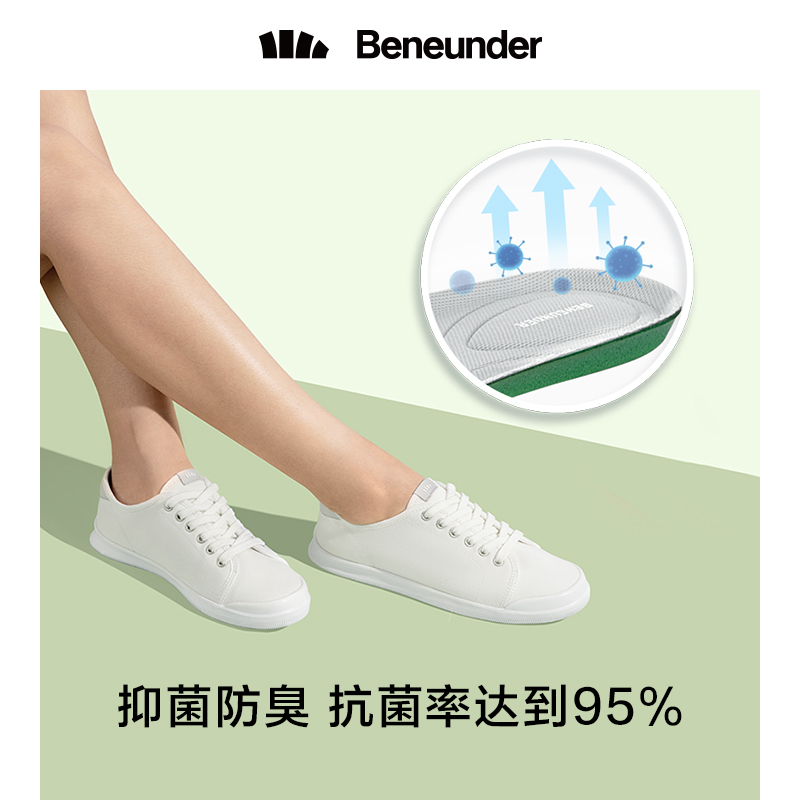 蕉下官方旗舰店蕉下低帮帆布鞋女黑色年新款夏平底透气板鞋小白鞋3