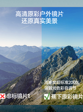 蕉下原彩户外折叠墨镜