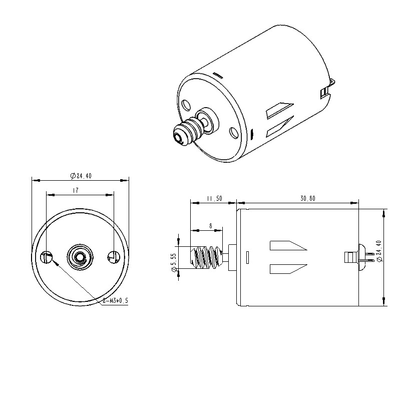 RF-370微型电机 直流电机 JGY-370涡轮蜗杆减速电机 6V12V24V马达