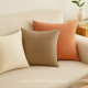 Cream style thickened chenille vertical pattern pillow solid color cushion living room sofa square waist pillow bedside backrest cover