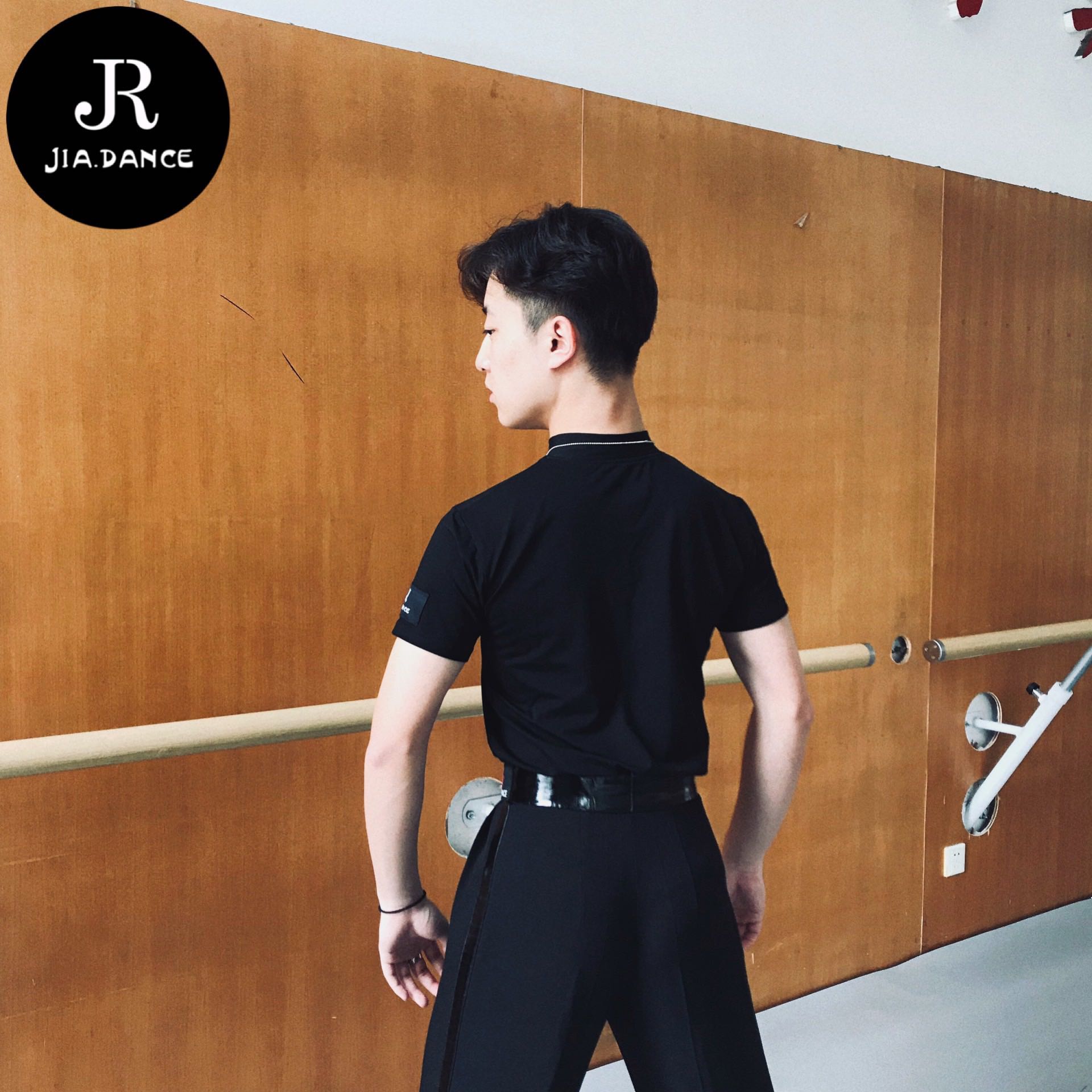 JIA.DANCE 拉丁舞新款上衣男 夏季短袖T恤男士练功服优质面料J01