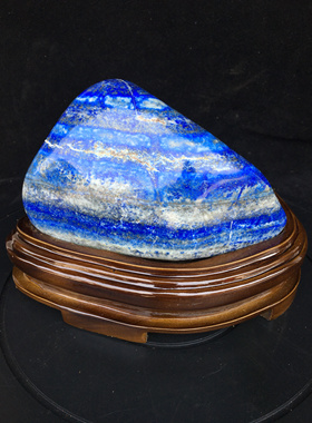 高档天然青金石奇石贵重宝石玉石观赏石客厅藏送礼真品镇宅靠山石