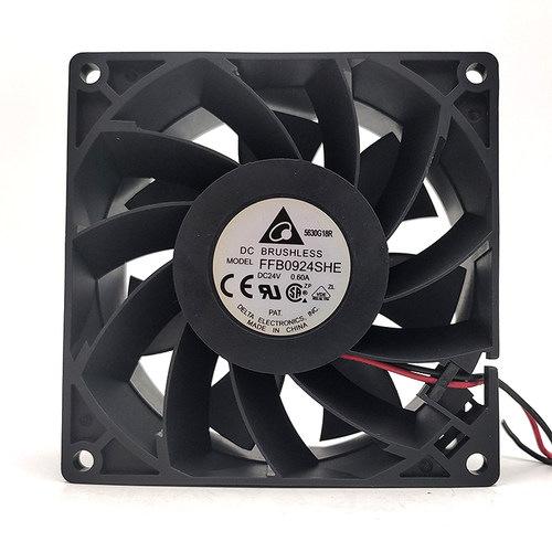 全新正品DELTA台达 FFB0924EHE/VHE/SHE 9038 24V 变频器散热风扇 - 图0