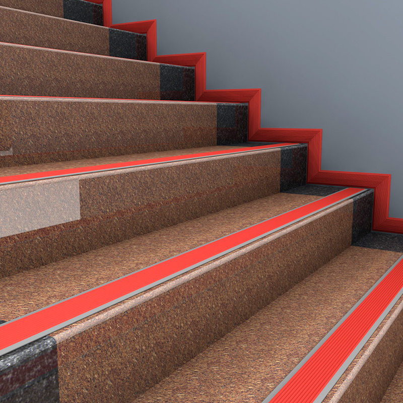 台阶自粘止滑条 楼梯防滑条 室外踏步PVC防水防滑贴  斜坡压条 - 图1