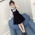 Váy 3 bé 4 bé gái dài tay 5 xuân hè 2019 mới 6 váy công chúa nhí 7 bé ngoại 8 tuổi - Váy