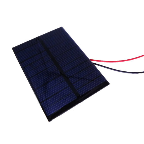 80*55mm带导线太阳能电池板 6V 100MA 发电板教学模型制作DIY配件 - 图0