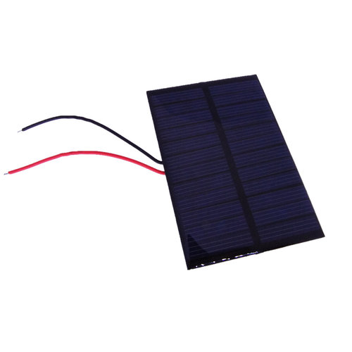 80*55mm带导线太阳能电池板 6V 100MA 发电板教学模型制作DIY配件 - 图1