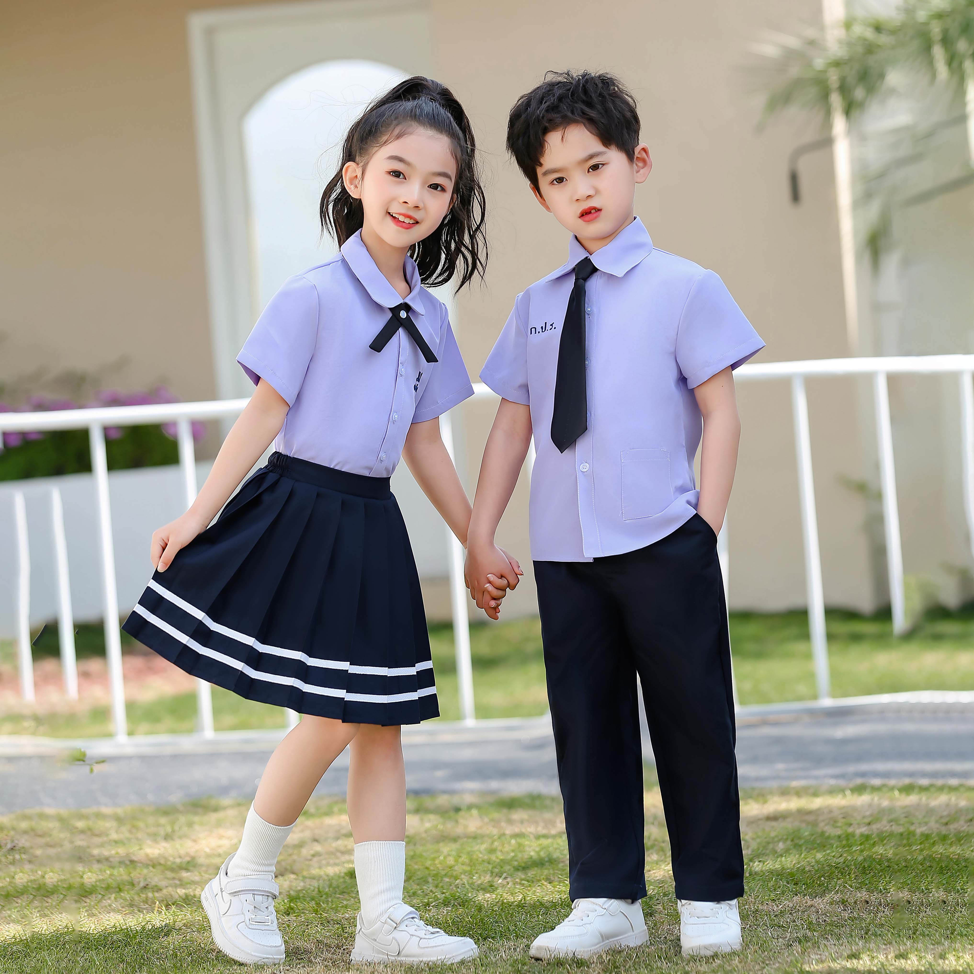 儿童学院风班服套装幼儿园毕业园服小学生运动会合唱演出校服夏季