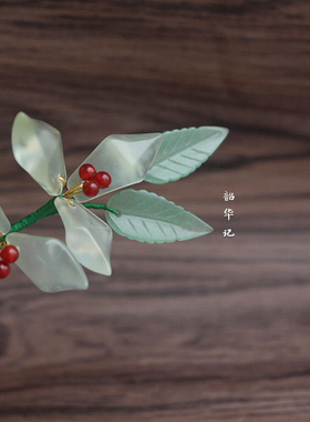 玉簪花汉服韶华记气质发簪古风