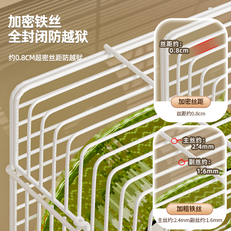 金丝熊笼子仓鼠笼专用大空间基础笼室内超大豪华别墅宠物用品大全 - 图2