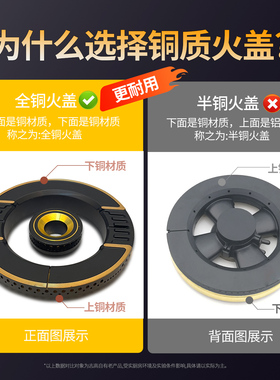 志高单灶煤气灶猛火台式商用液化气天然气节能熄火保护燃气爆炒灶