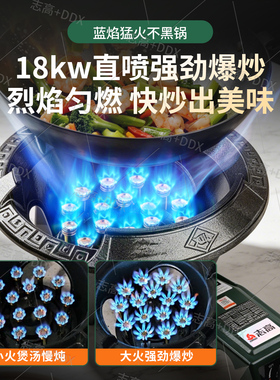 志高商用低压猛火单灶熄保节能