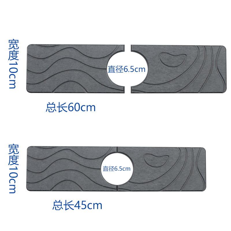 好管家硅藻泥水龙头吸水垫厨房沥水板洗手池洗漱台置物浴室速干硬 - 图3