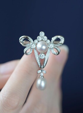 天然淡水珠纯银女多用款