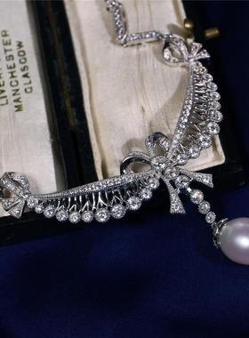 喻棠茜茜公主天然珍珠复古项链