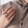 Also say oiij | Make money immediately | Original design 925 silver new Chinese saddle copper coin ring opening for good luck