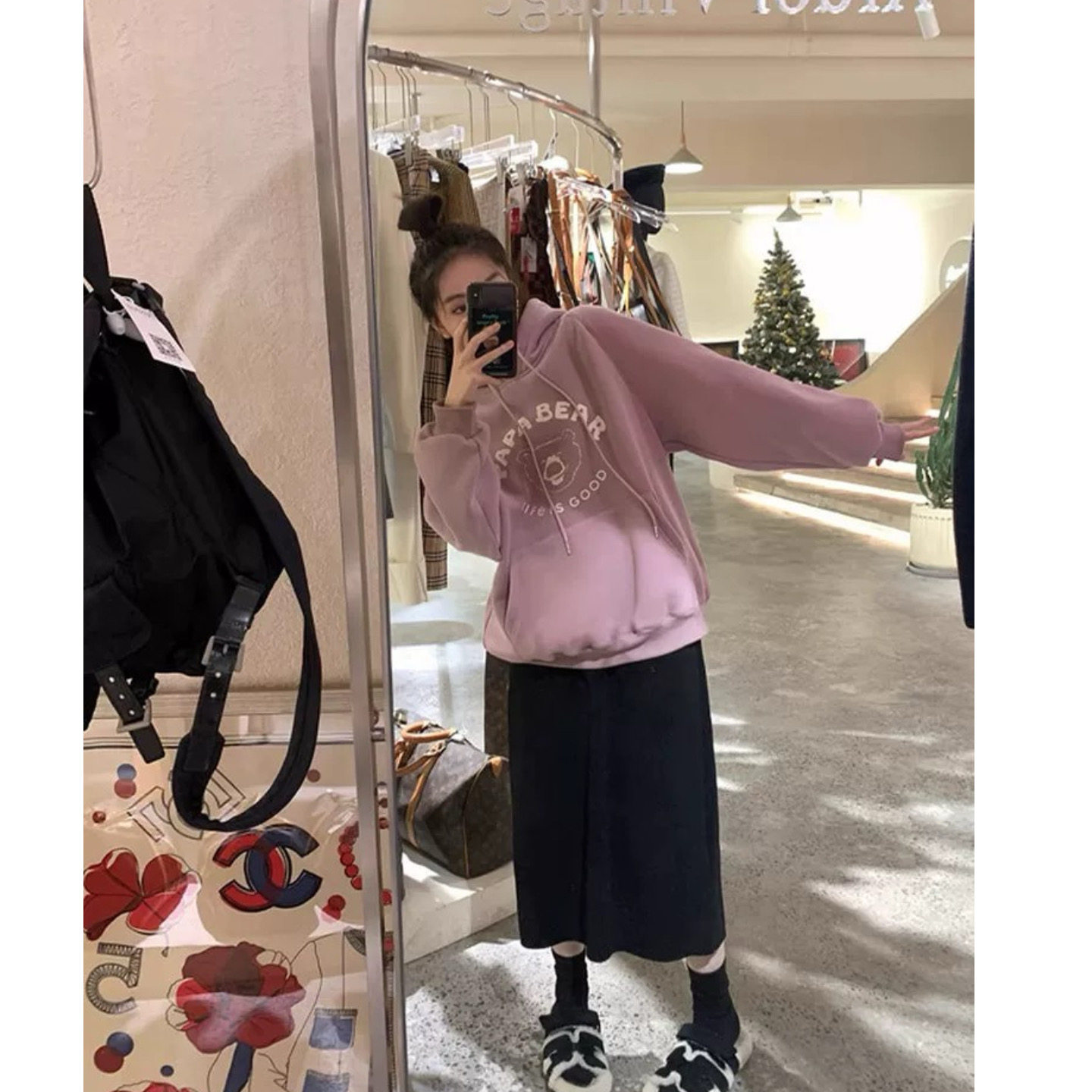 富尔大码定制女装肥妹妹后开叉灯芯绒半身裙春高腰宽松显瘦中长裙,淘宝优惠券,粉丝福利购,淘宝优惠卷