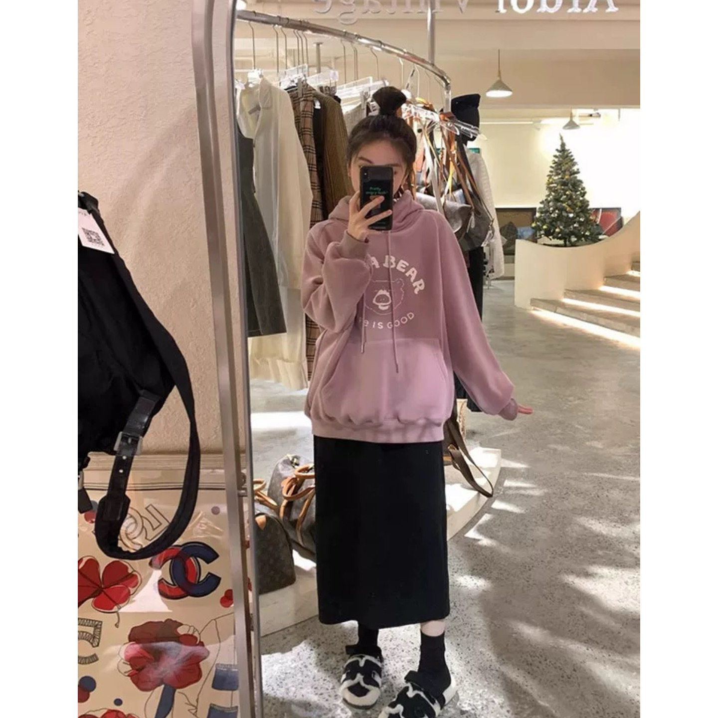 富尔大码定制女装肥妹妹后开叉灯芯绒半身裙春高腰宽松显瘦中长裙,淘宝优惠券,粉丝福利购,淘宝优惠卷