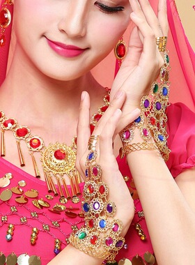 印度肚皮舞彩钻配饰62