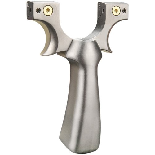 惊雷钛合金弹弓高精度大威力快压免绑扁皮筋户外竞技打钢珠强力弓 - 图3