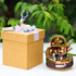 Totoro music box music box Hayao Miyazaki assembled wooden diy handmade creative Valentine's Day girls birthday gift