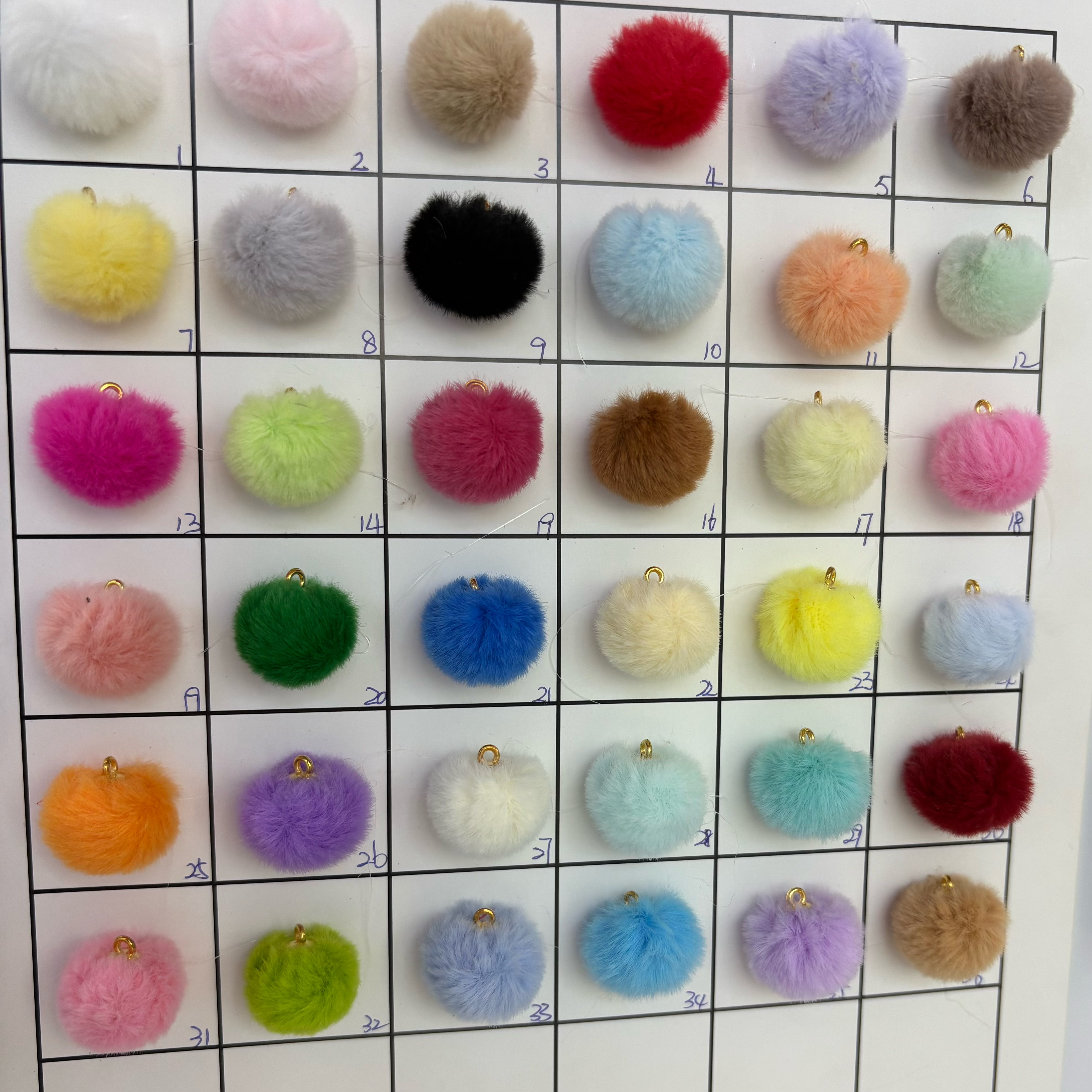 带毛2厘米仿兔毛球吊坠红色挂球挂饰 手工diy发饰材料饰品配件,淘宝优惠券,粉丝福利购,淘宝优惠卷