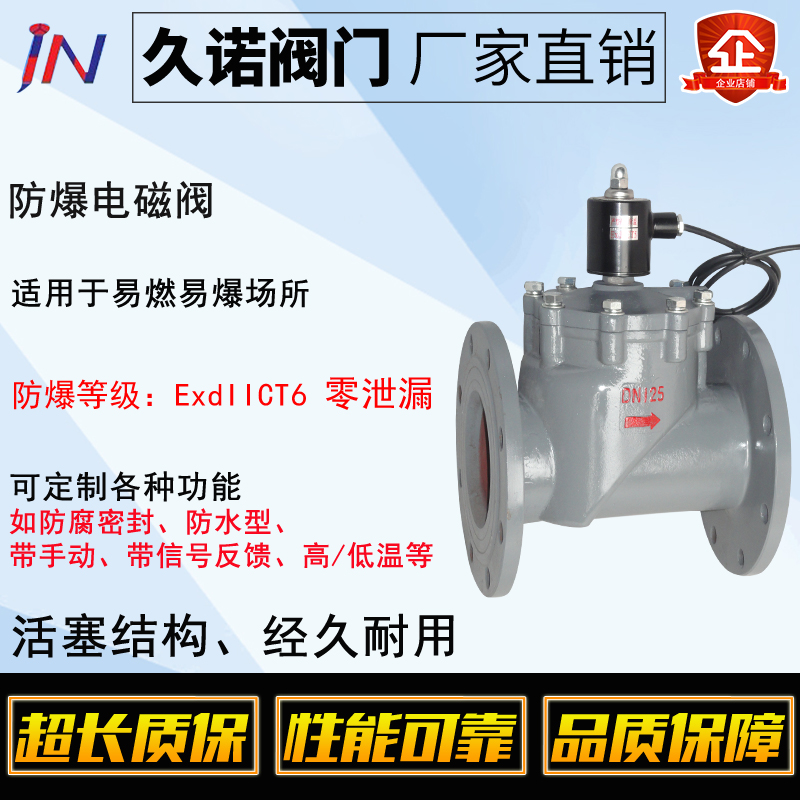 DN40不锈钢常闭型管接电磁阀1.6Mpa4Mpa 6mpa 8Mpa油阀 氮气等 - 图1