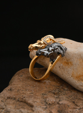 新款个性小众中古黑色不掉色长款