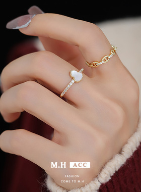 新款个性小众气质时尚简约贝壳葫