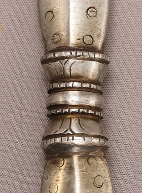 尼泊尔进口一字独股杵金刚杵降魔杵单股杵生铁藏传密宗法器金刚橛