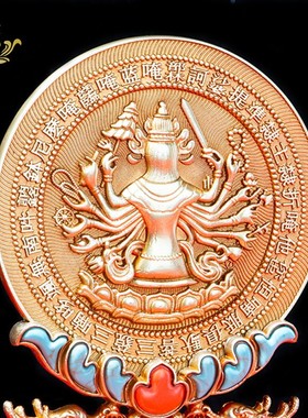 慧宝准提镜黄铜宝镜佛前供具多款