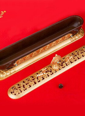 藏式卧香炉黄铜慧宝八吉祥熏香炉