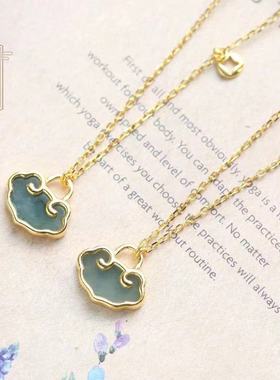 南宫纯银S925银铜钱项链