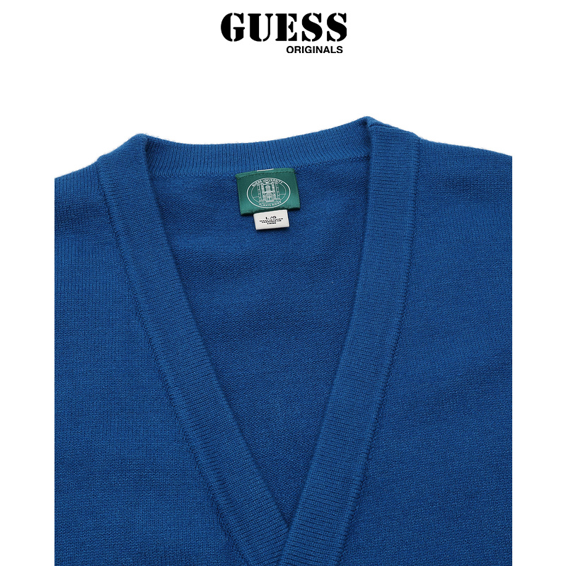 GUESS Originals  x 88rising胶囊系列男慵懒V领针织开衫外套 - 图2