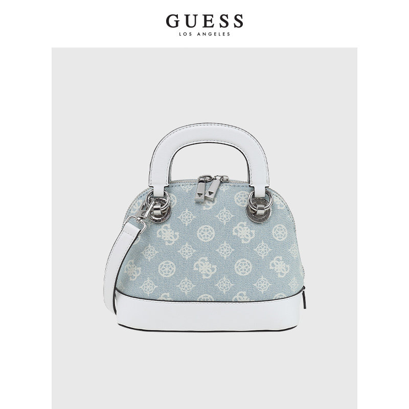 guess2021女印花倒三角logo单肩包 guess女士包袋