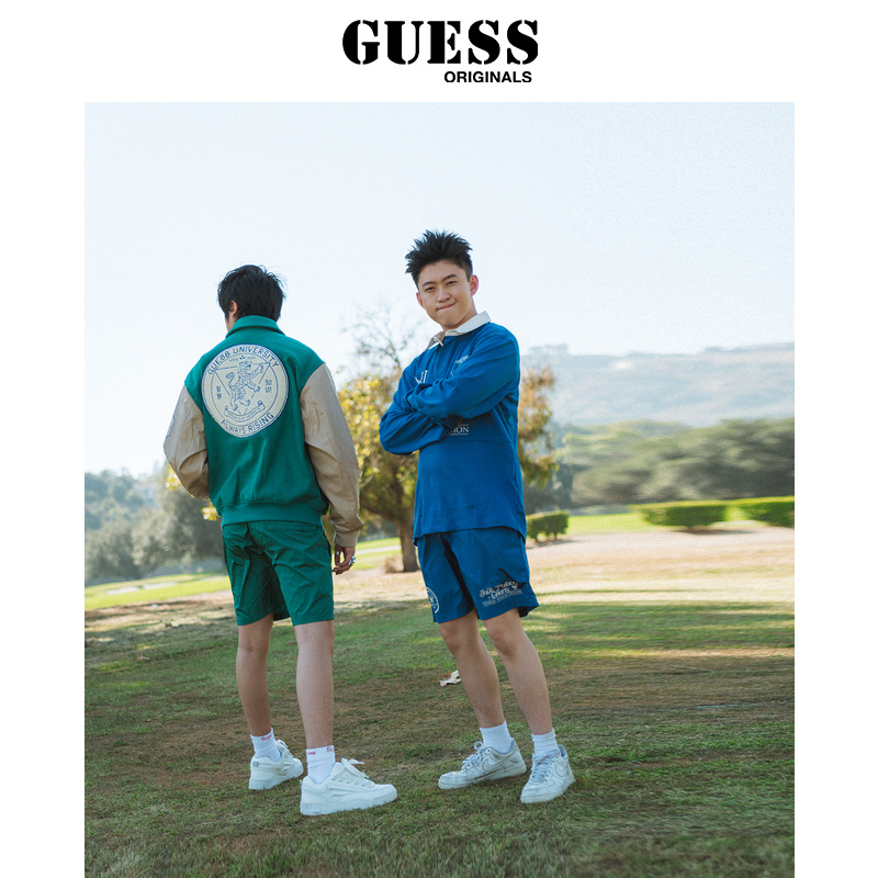 GUESS Originals  x 88rising  胶囊系列男士休闲翻领长袖T恤 - 图2