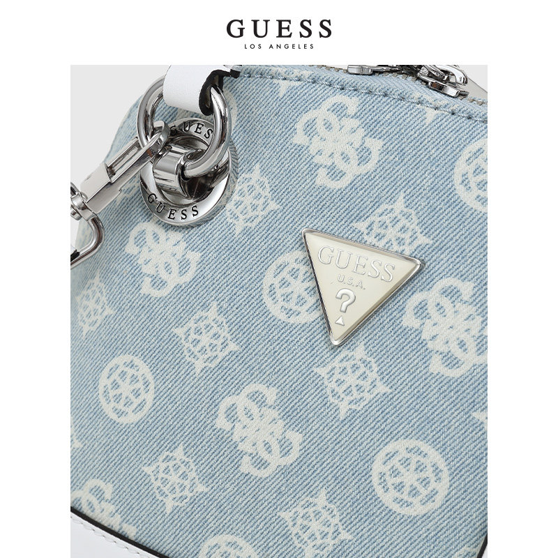 guess2021女印花倒三角logo单肩包 guess女士包袋