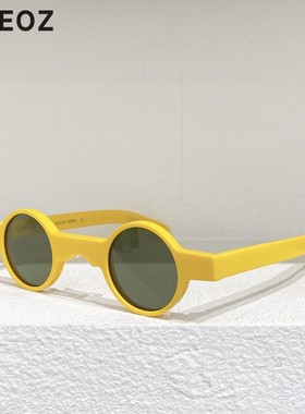 JAMESTART朋克男女款小圆形墨镜