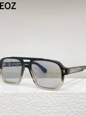 jmm EVANS复古粗框大框飞行员式方形墨镜男女款板材防晒太阳眼镜