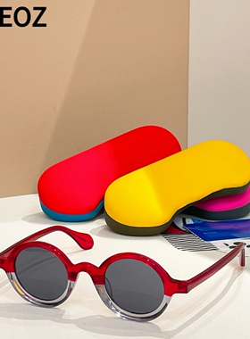 2025新款THEO Mille88立体感复古圆形太阳眼镜板材男女款彩色墨镜