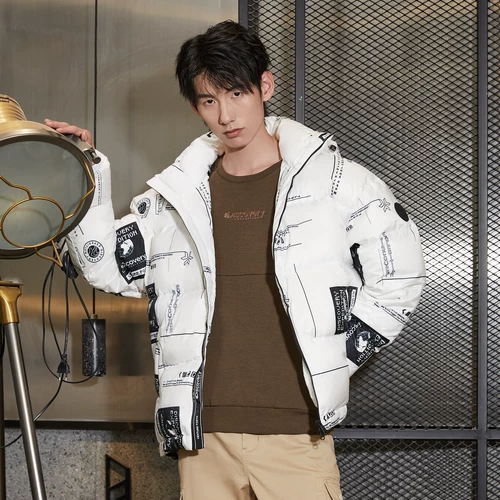 Пуховик, короткая толстовка с капюшоном, куртка для влюбленных для отдыха, оверсайз