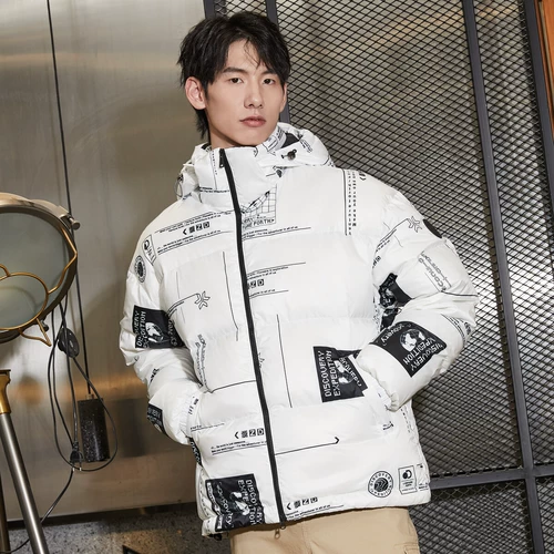 Пуховик, короткая толстовка с капюшоном, куртка для влюбленных для отдыха, оверсайз