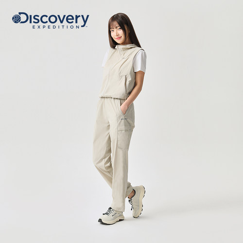 Discovery探索户外凉感工装裤防泼水防风防晒小脚运动裤女 - 图2