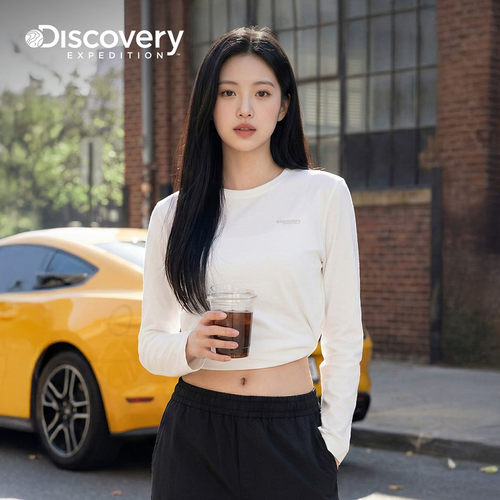 陈丽君同款Discovery探索运动套头长袖T恤男女同款26春季新品RL41 - 图3