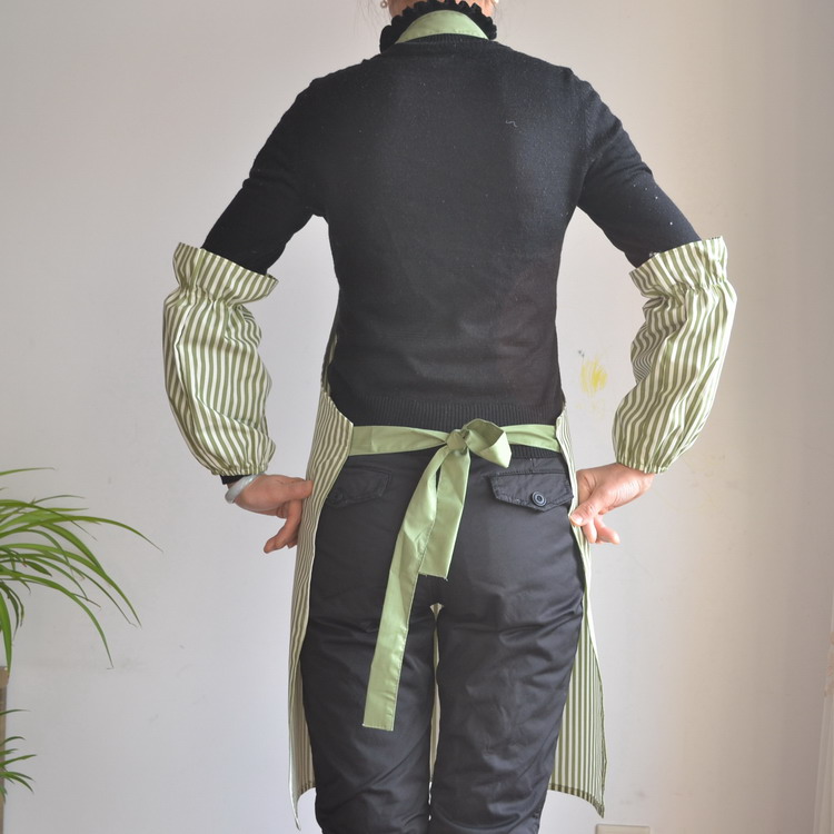 2025新款围裙女家用厨房防油袖套纯棉做饭防污工作服餐饮定制logo,淘宝优惠券,粉丝福利购,淘宝优惠卷