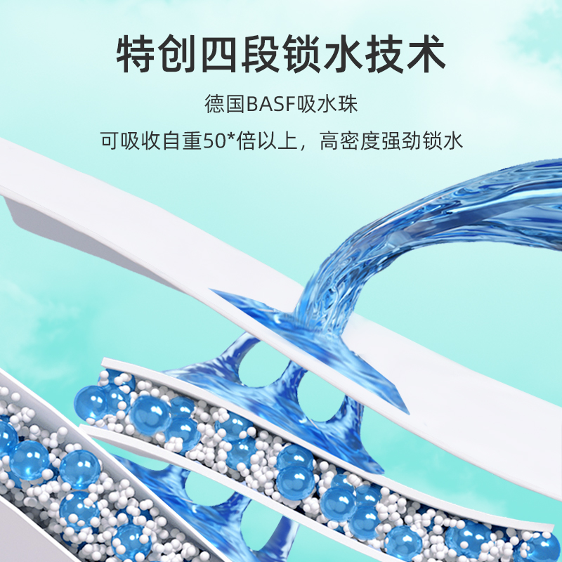 实爽佑年医护级拉拉裤夏季超薄干爽透气男女新生婴儿尿不湿纸尿裤