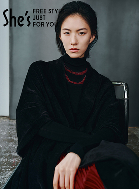 shes茜子耀我宣言璀璨工艺水晶编织个性气质多层项链颈链锁骨链