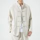 Spring and autumn cotton linen retro casual Tang jacket for men