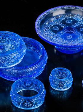 琉璃曼扎盘供具供佛家用